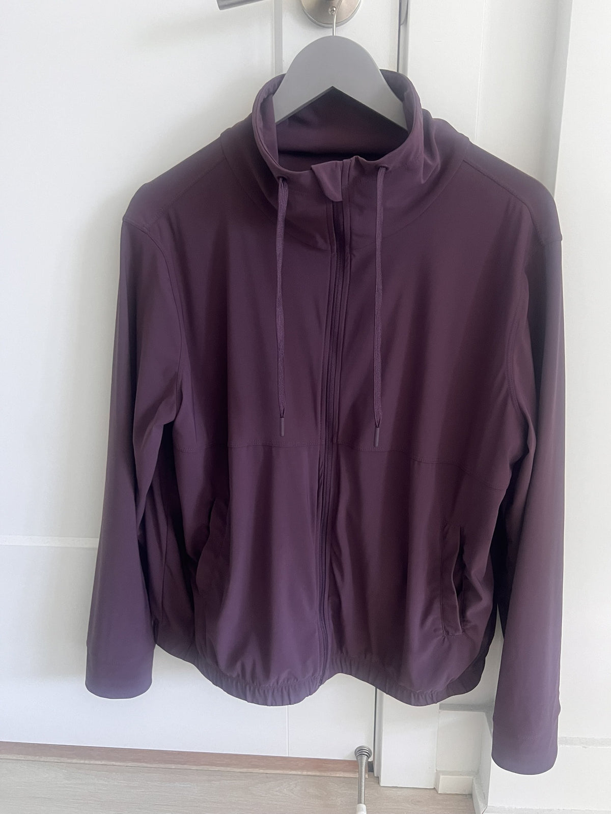Drape Collar Zip Jacket