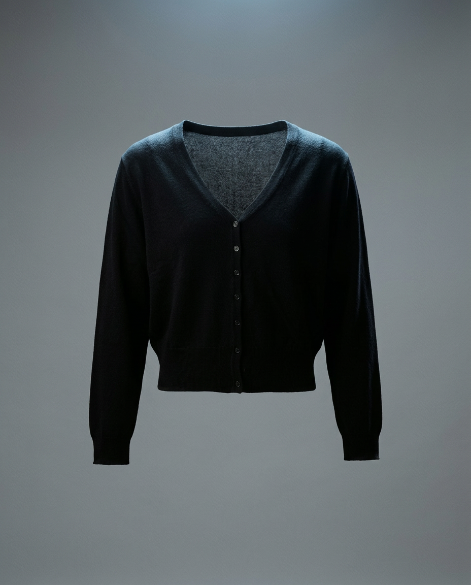 TK00021_Black Knitted Cardigan