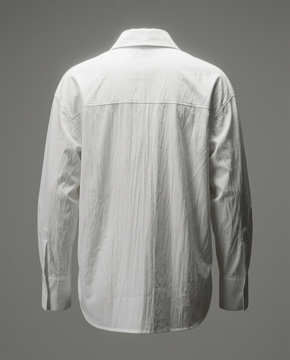 TS00017_2 Stripe Collar White Shirt