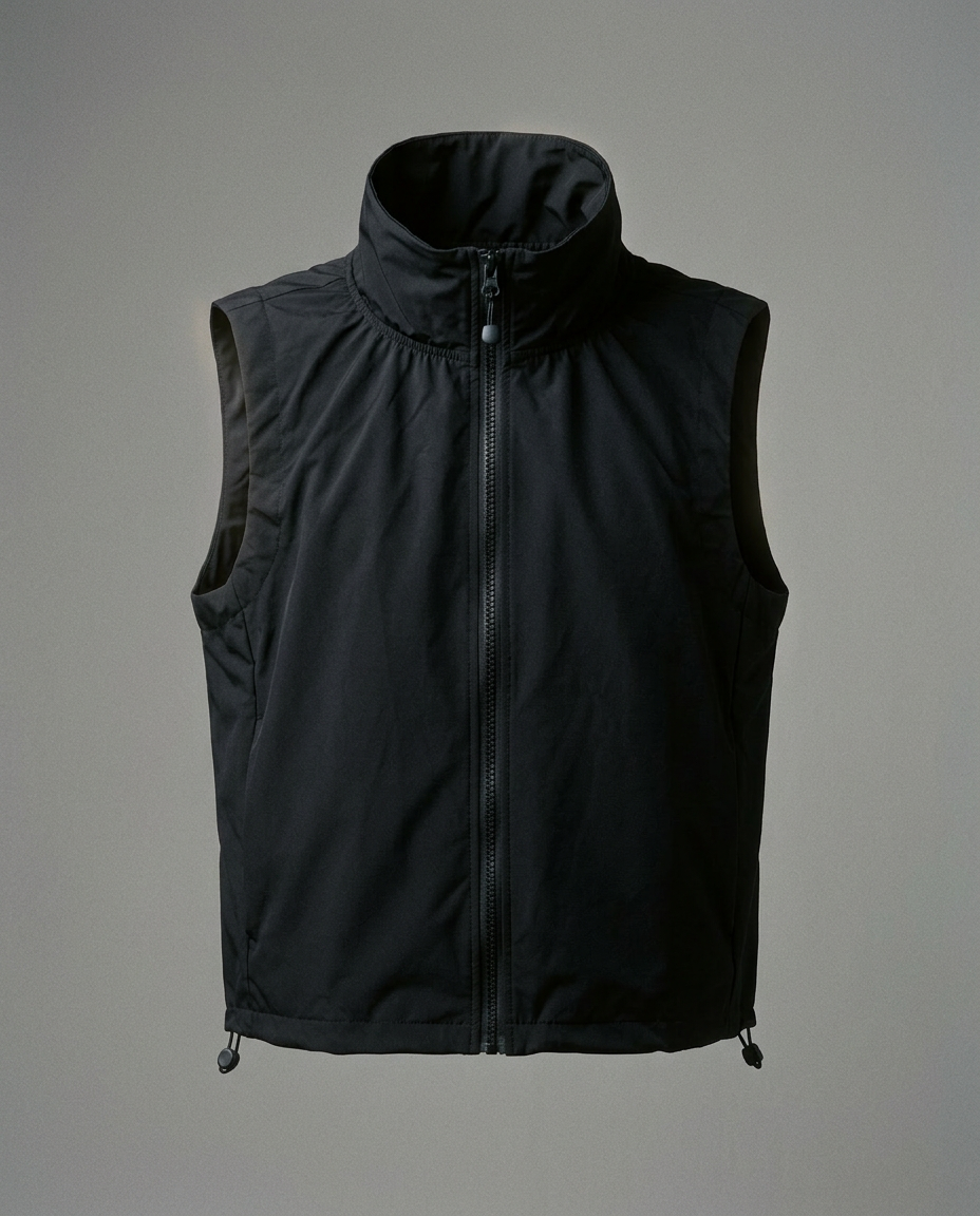 TV00014_Black Zip Vest