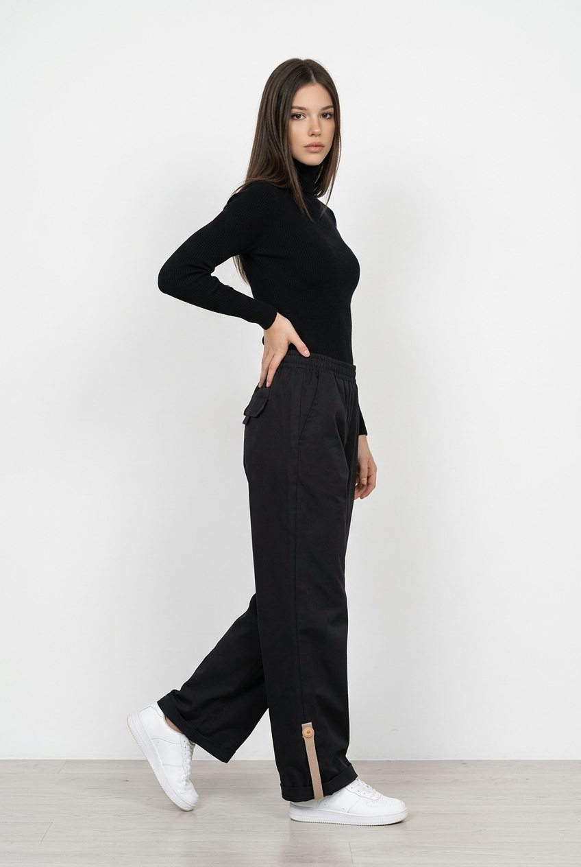 Black Drawstring Pant