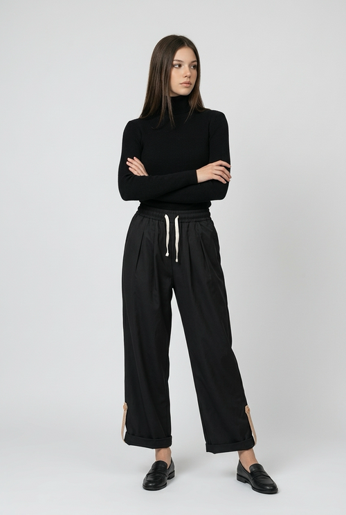 Black Drawstring Pant