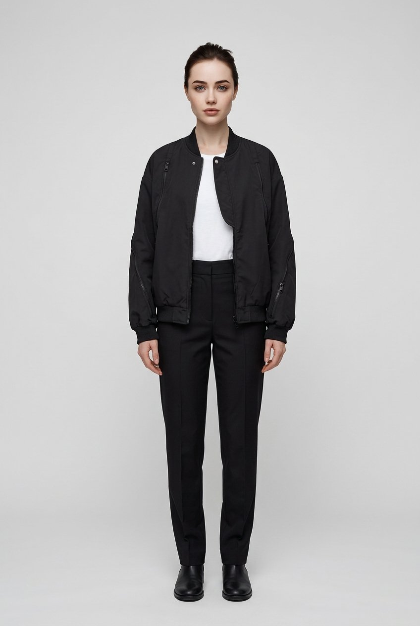 Sculpt Zip Bomber Jacket