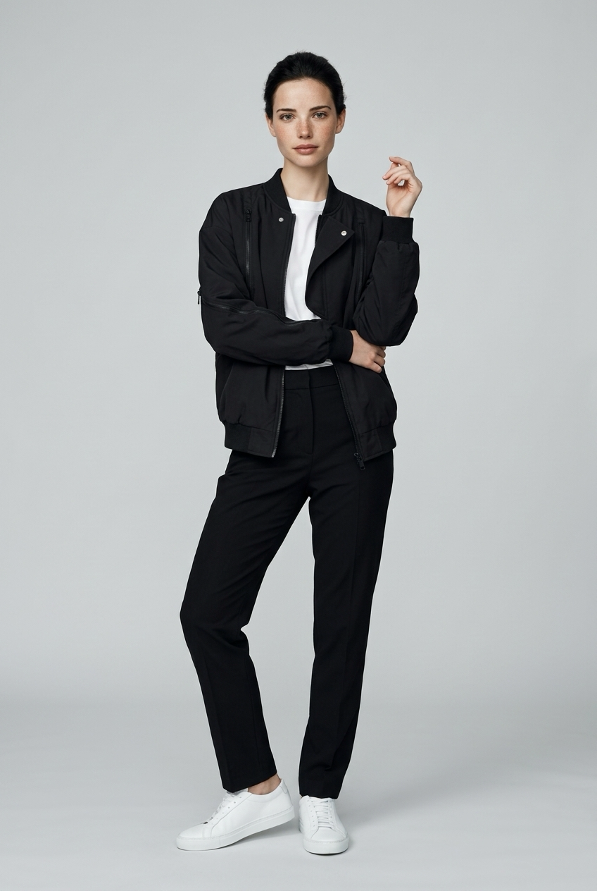 Sculpt Zip Bomber Jacket