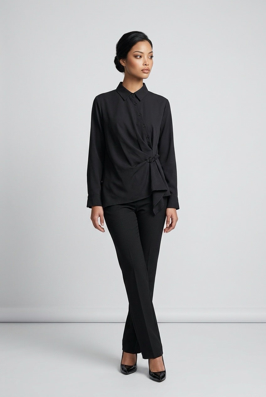 Shirt with Little Leather Belt