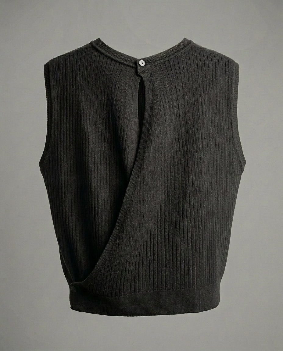 TK00023_Black Ribbed Top