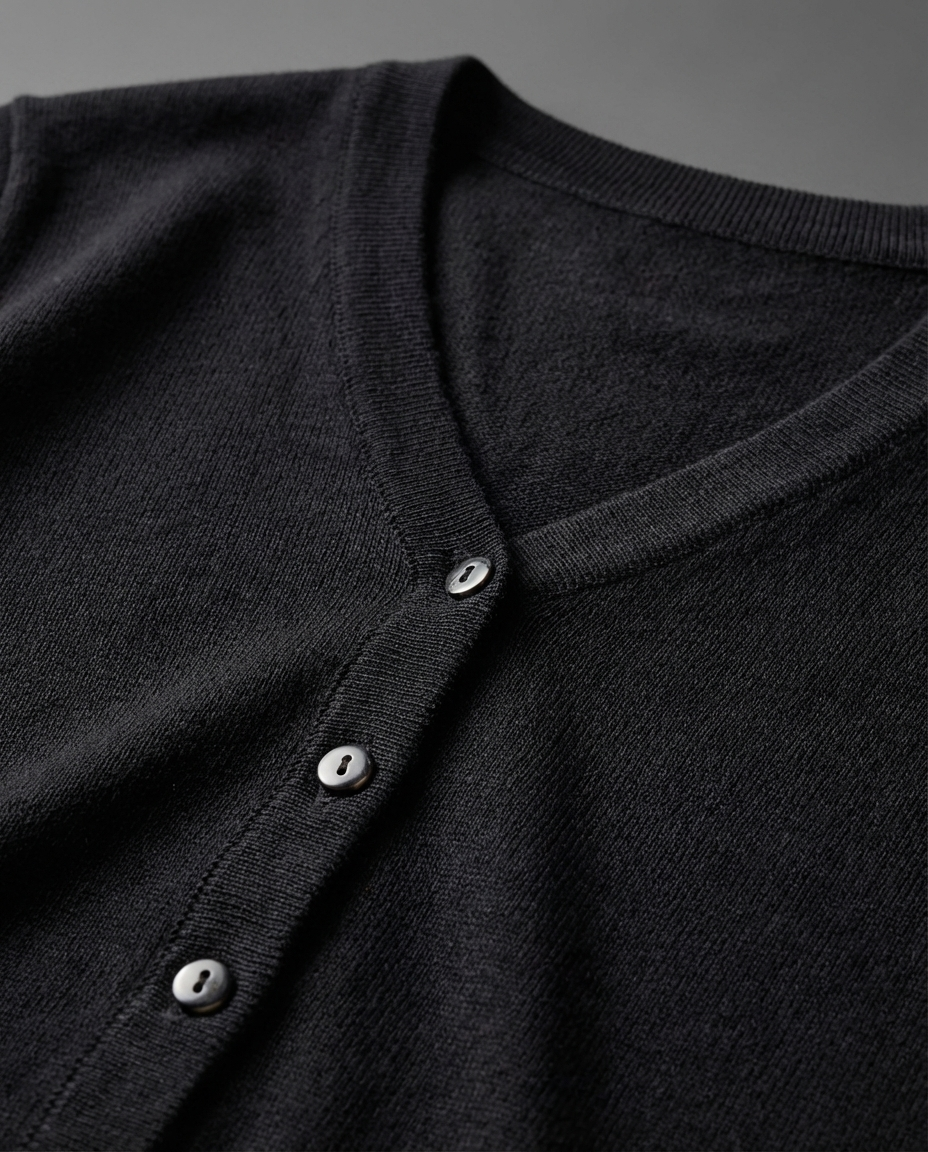 TK00021_Black Knitted Cardigan