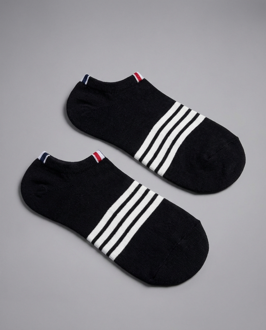 Black striped socks